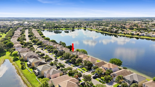 154 Berenger Walk, Royal Palm Beach, FL 33414 - aerial view of residential area featuring a nearby body of water