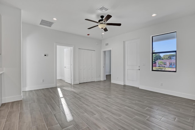 311 Ocean Pkwy, Boynton Beach, FL 33435 - unfurnished bedroom featuring visible vents, recessed lighting, and baseboards