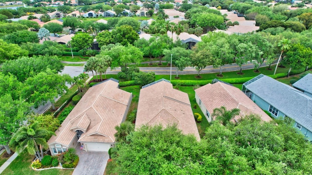 drone / aerial view featuring a residential view