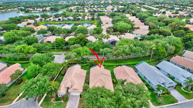 13594 Morocca Lake Ln, Delray Beach, FL 33446 - aerial view of residential area featuring a nearby body of water