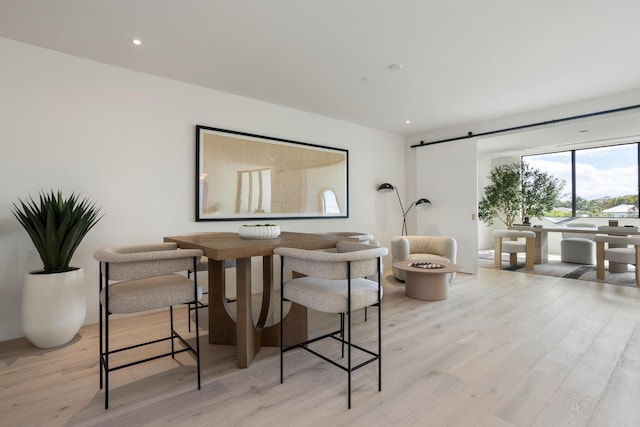 1246 George Bush, Delray Beach, FL 33483 - dining room with recessed lighting and light wood-style flooring