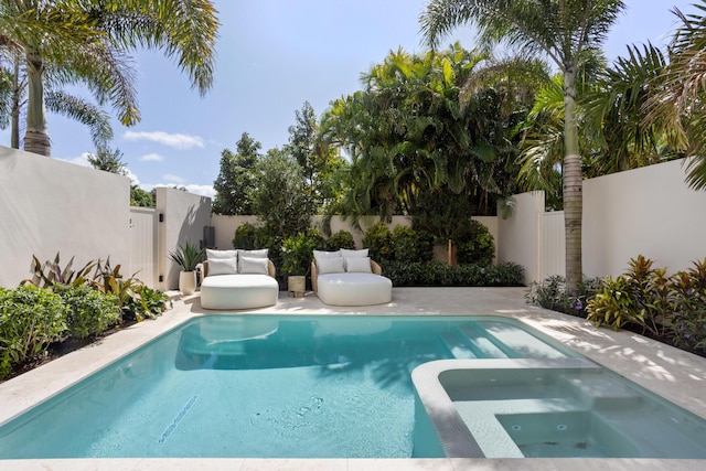 1246 George Bush, Delray Beach, FL 33483 - view of swimming pool featuring a fenced backyard and a fenced in pool