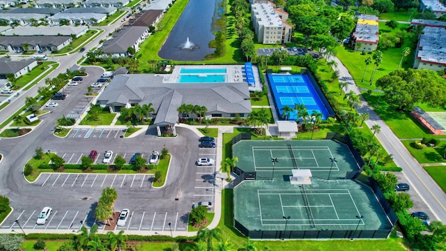 6975 Peters Ln, Delray Beach, FL 33446 - bird's eye view with a water view