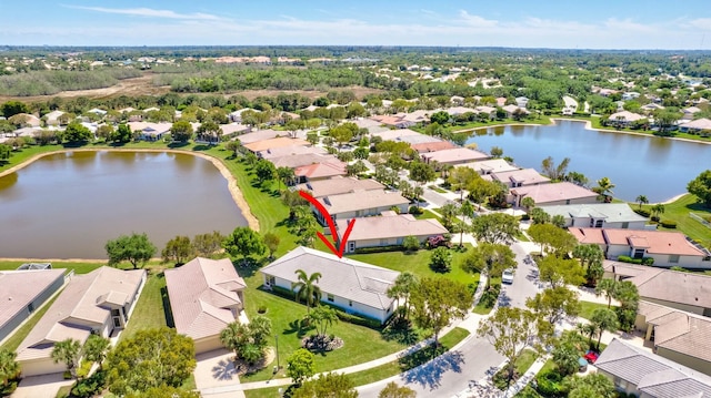 2737 Clipper Cir, West Palm Beach, FL 33411 - aerial perspective of suburban area featuring a large body of water