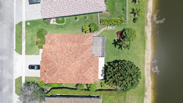 view from above of property