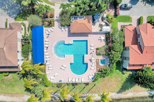 birds eye view of property