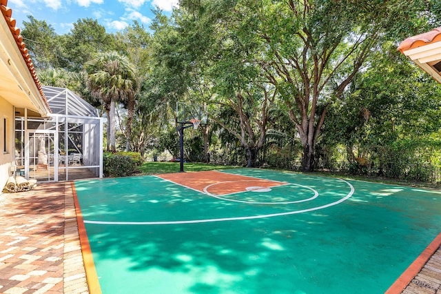 16090 Rio Del Paz, Delray Beach, FL 33446 - view of basketball court with basketball court and view of scattered trees