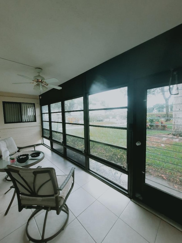 view of sunroom / solarium