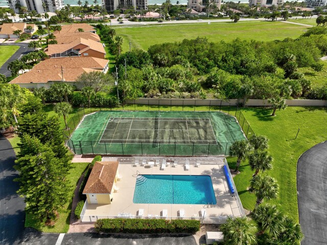 birds eye view of property