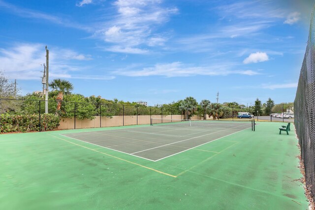 view of sport court featuring community basketball court and fence
