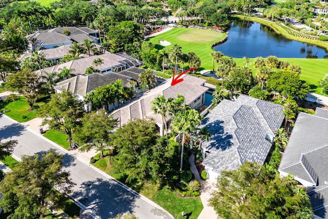 16137 Via Monteverde, Delray Beach, FL 33446 - birds eye view of property featuring a residential view and a water view