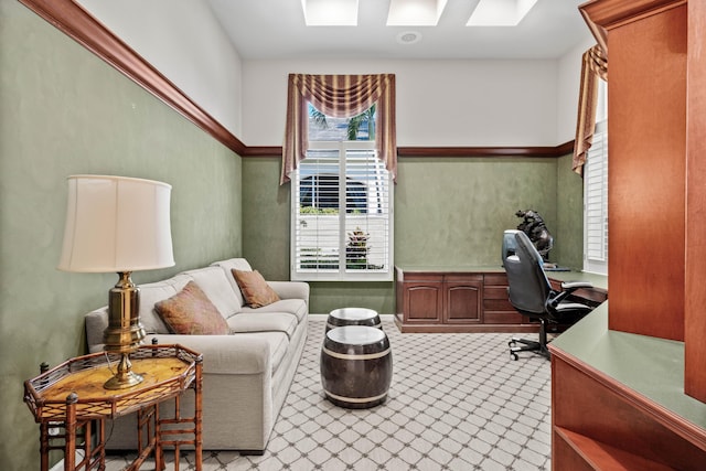 16137 Via Monteverde, Delray Beach, FL 33446 - office area featuring a skylight