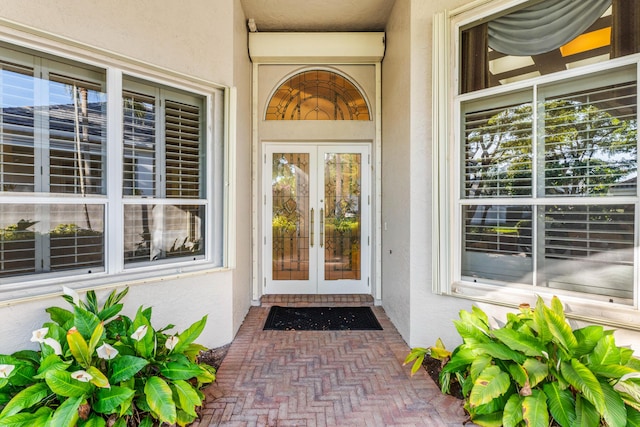 16137 Via Monteverde, Delray Beach, FL 33446 - property entrance with french doors and stucco siding