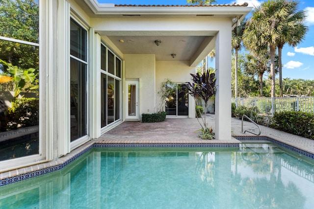 16137 Via Monteverde, Delray Beach, FL 33446 - view of swimming pool with fence, a patio, and a fenced in pool