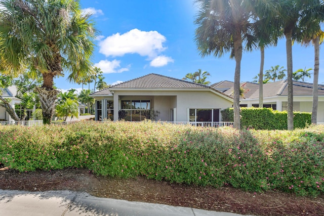 16137 Via Monteverde, Delray Beach, FL 33446 - view of front facade with stucco siding and a tile roof