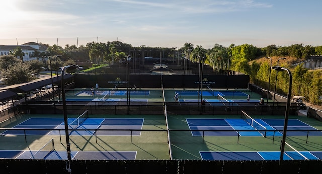 16137 Via Monteverde, Delray Beach, FL 33446 - view of tennis court with fence