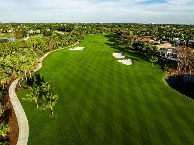 16137 Via Monteverde, Delray Beach, FL 33446 - aerial view with golf course view and a water view