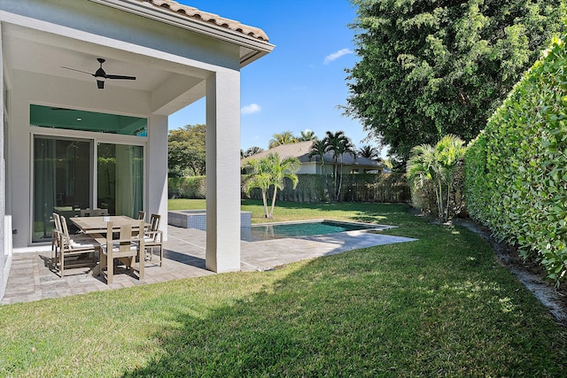 2651 Players Ct, Wellington, FL 33414 - view of yard featuring a patio area and a ceiling fan