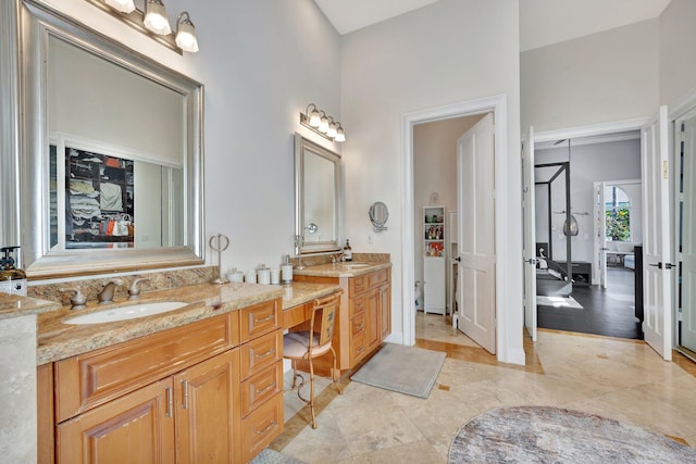 6131 NW 30th Ave, Boca Raton, FL 33496 - bathroom featuring double vanity and a sink