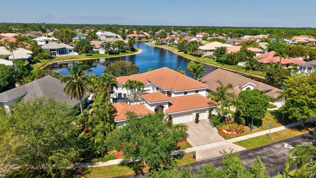 6131 NW 30th Ave, Boca Raton, FL 33496 - birds eye view of property featuring a residential view and a water view