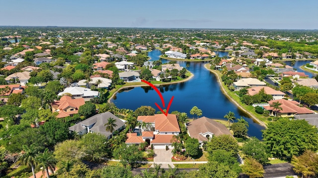 6131 NW 30th Ave, Boca Raton, FL 33496 - aerial view featuring a residential view and a water view