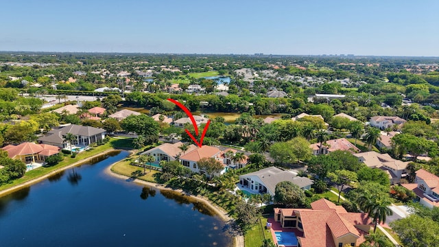 6131 NW 30th Ave, Boca Raton, FL 33496 - drone / aerial view with a residential view and a water view