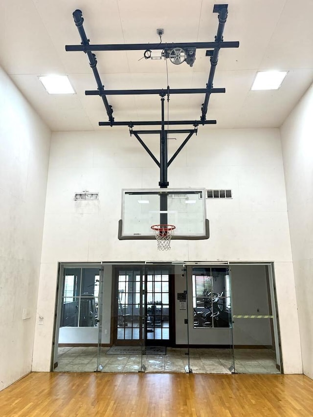 view of basketball court
