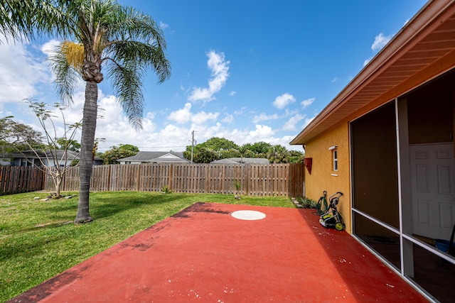 view of patio / terrace with a fenced backyard