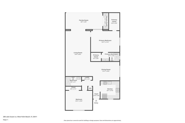 206 Lake Susan Ln, West Palm Beach, FL 33411 - plan