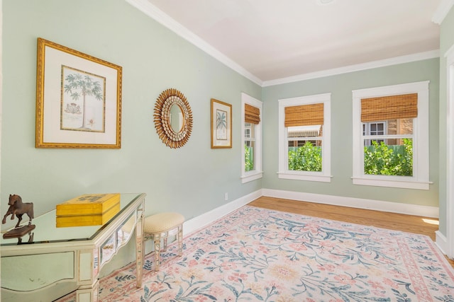 426 30th St, West Palm Beach, FL 33407 - living room with healthy amount of natural light and ornamental molding