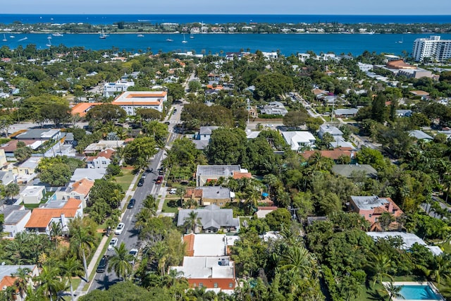 426 30th St, West Palm Beach, FL 33407 - birds eye view of property featuring a water view