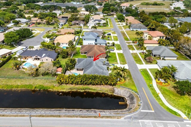 2999 Dovedale Ct, Wellington, FL 33414 - aerial view with a residential view and a water view
