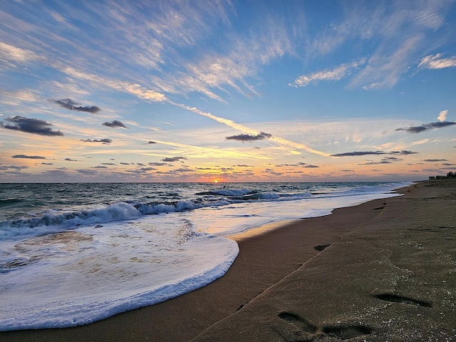 water view with a beach view