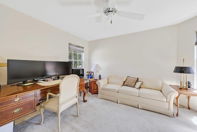 2502 NW 66th Dr, Boca Raton, FL 33496 - office featuring light carpet and a ceiling fan