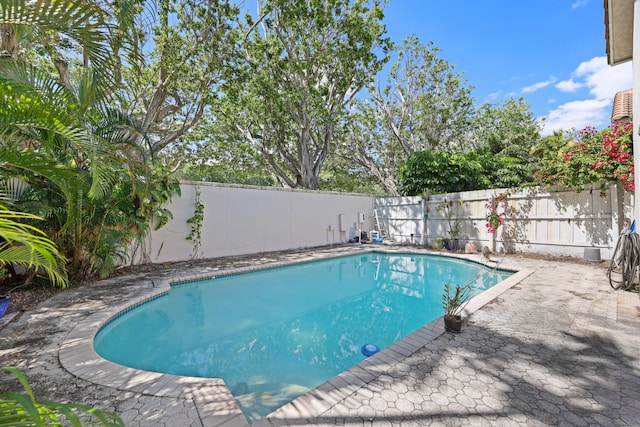 2502 NW 66th Dr, Boca Raton, FL 33496 - view of swimming pool featuring a fenced in pool, a patio, and a fenced backyard