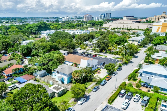 drone / aerial view featuring a view of city