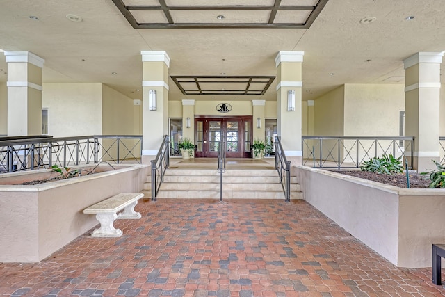 6308 Crystal View Ln, Boynton Beach, FL 33437 - doorway to property with french doors and covered porch