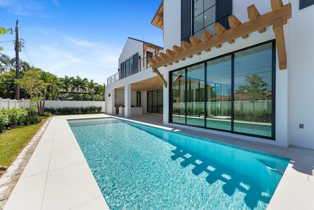 880 NE 3rd Ave, Boca Raton, FL 33432 - view of pool featuring fence and a patio