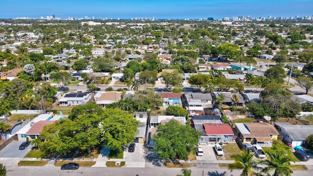 5400 NE 1st Ter, Oakland Park, FL 33334 - birds eye view of property with a view of city