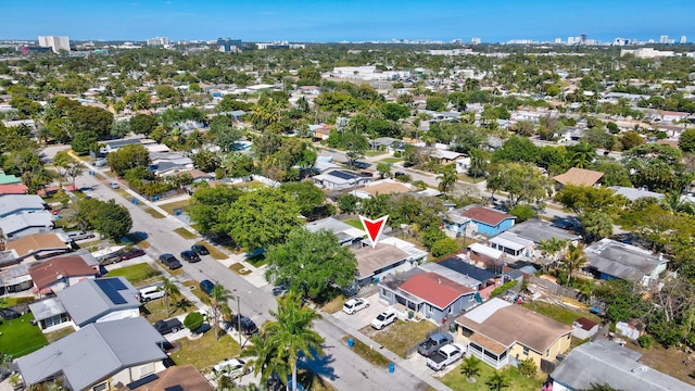 5400 NE 1st Ter, Oakland Park, FL 33334 - drone / aerial view featuring a residential view