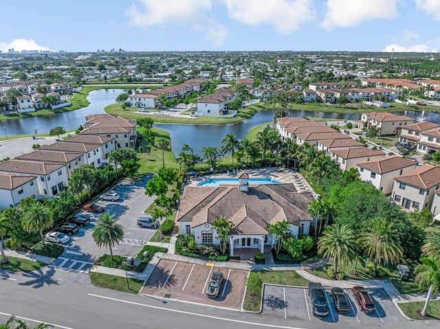 1012 Willow Pl, Riviera Beach, FL 33410 - aerial perspective of suburban area with a nearby body of water