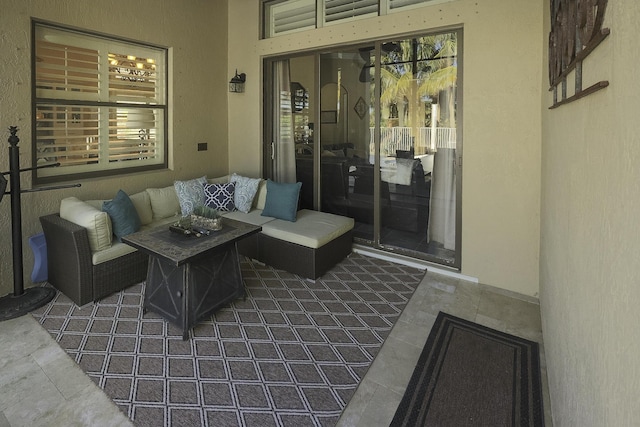 1289 Beacon Cir, Wellington, FL 33414 - view of patio / terrace featuring an outdoor hangout area