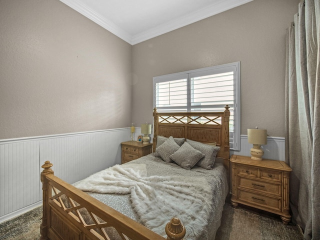 1289 Beacon Cir, Wellington, FL 33414 - bedroom with ornamental molding and wainscoting