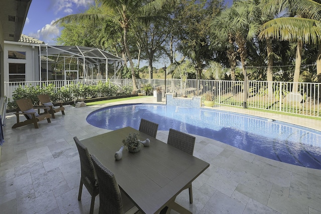 1289 Beacon Cir, Wellington, FL 33414 - view of pool featuring a patio and a fenced backyard