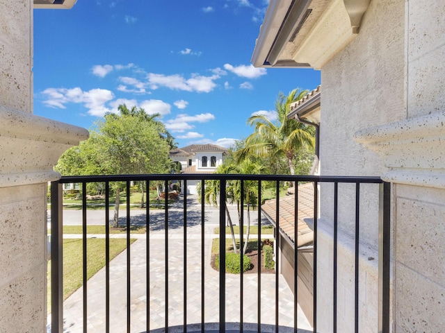 view of balcony