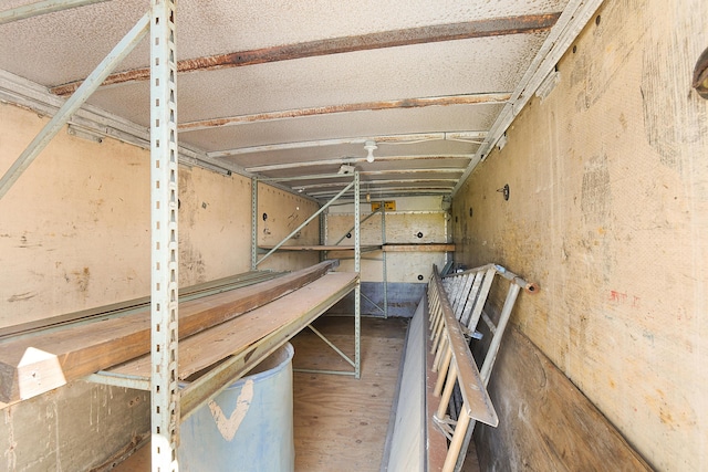 view of storage area
