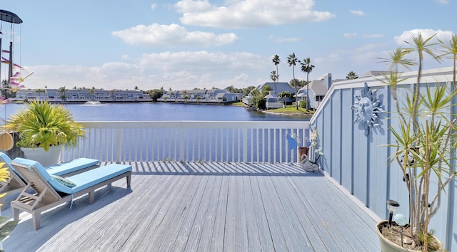 213 Ocean Dunes Cir, Jupiter, FL 33477 - wooden deck with a water view