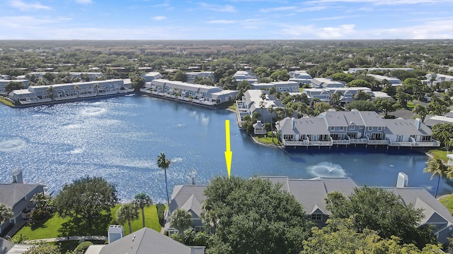 213 Ocean Dunes Cir, Jupiter, FL 33477 - bird's eye view with a residential view and a water view