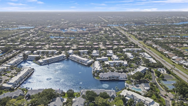 213 Ocean Dunes Cir, Jupiter, FL 33477 - bird's eye view featuring a residential view and a water view