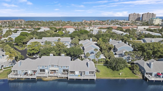 213 Ocean Dunes Cir, Jupiter, FL 33477 - birds eye view of property featuring a residential view and a water view